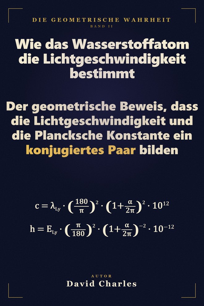 Wie das Wasserstoffatom die Lichtgeschwindigkeit bestimmt — Deutsch