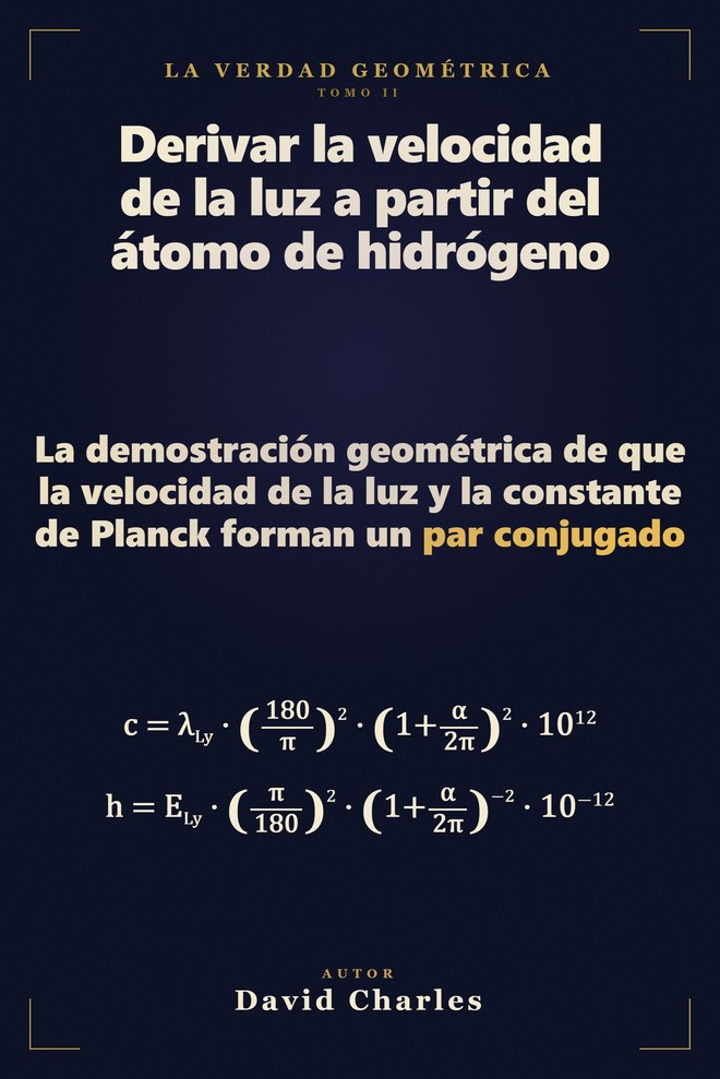 Derivar la velocidad de la luz a partir del átomo de hidrógeno — Español